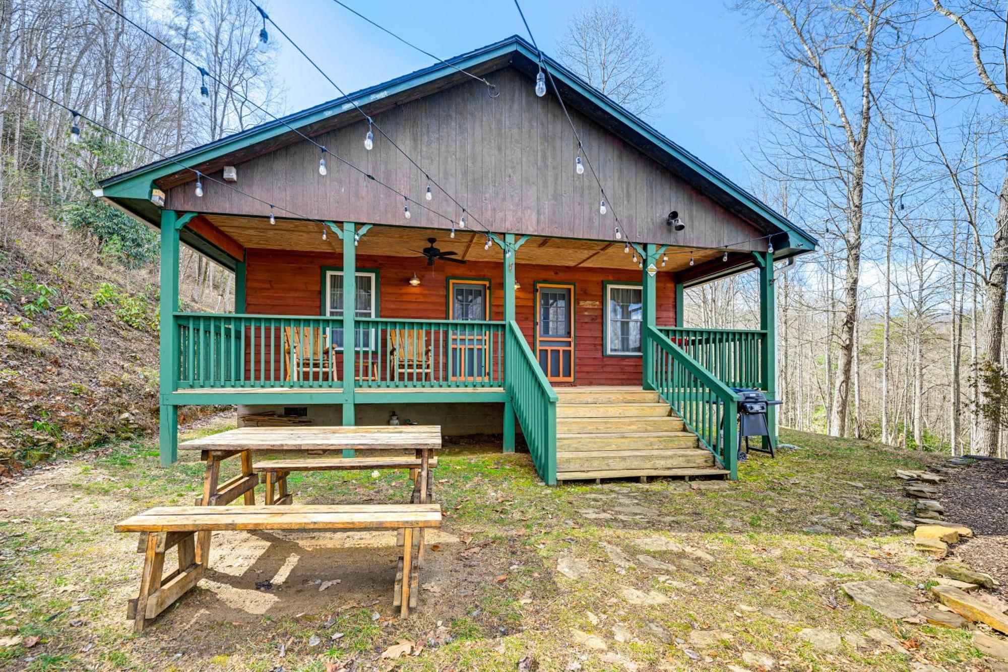 Smoky Mountain Cabin With Camping Area And Fire Pit! Whittier Ngoại thất bức ảnh