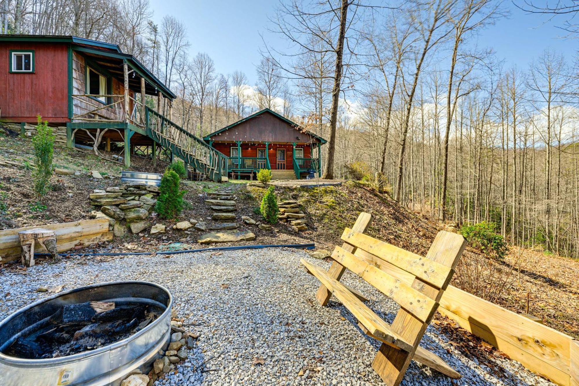 Smoky Mountain Cabin With Camping Area And Fire Pit! Whittier Ngoại thất bức ảnh
