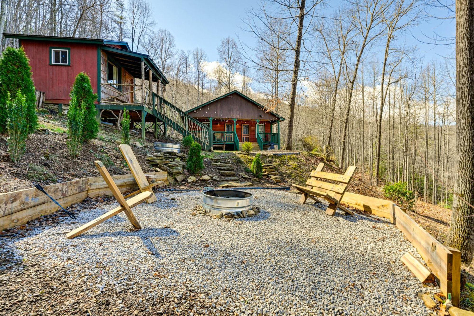 Smoky Mountain Cabin With Camping Area And Fire Pit! Whittier Ngoại thất bức ảnh