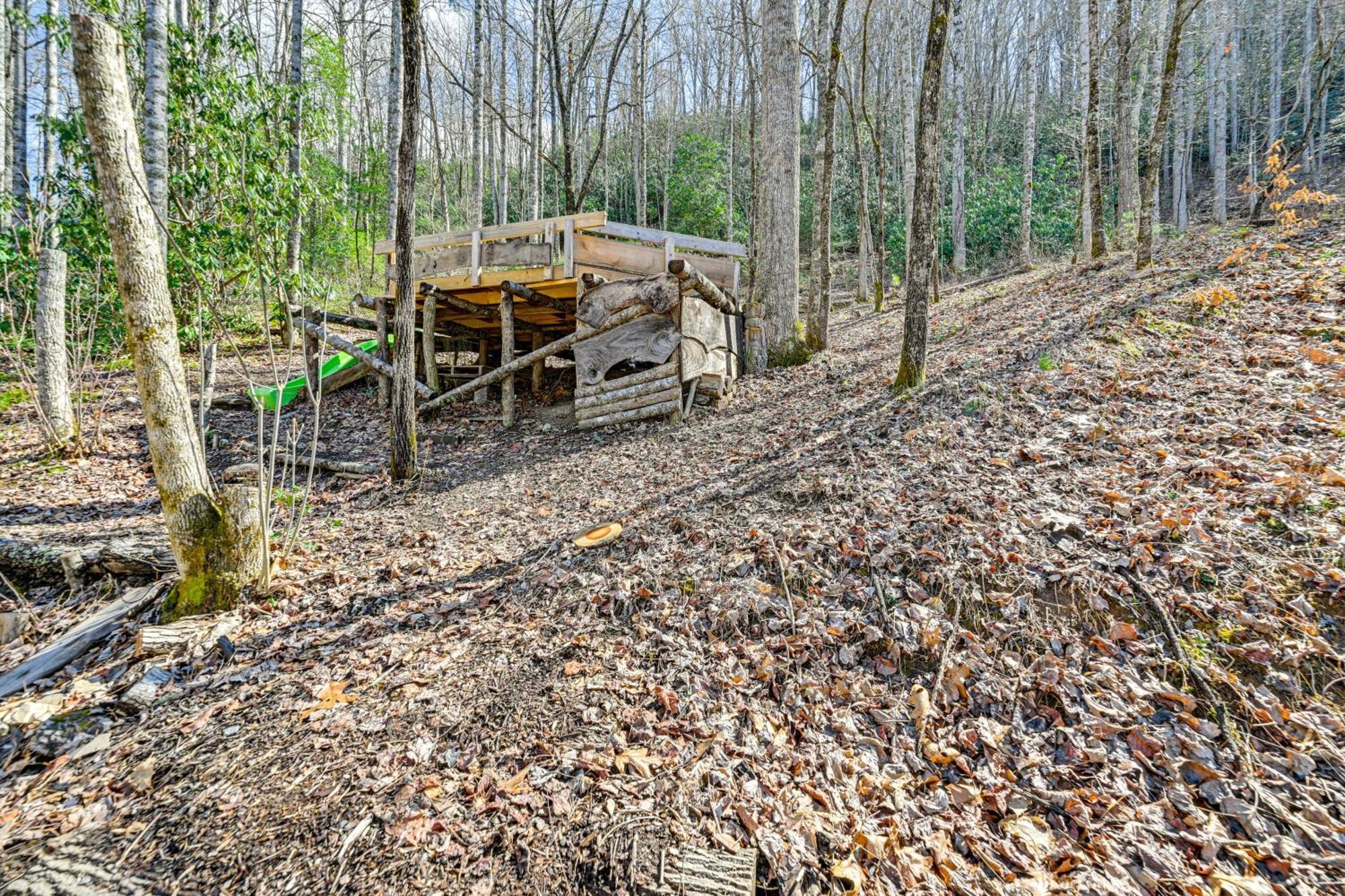 Smoky Mountain Cabin With Camping Area And Fire Pit! Whittier Ngoại thất bức ảnh
