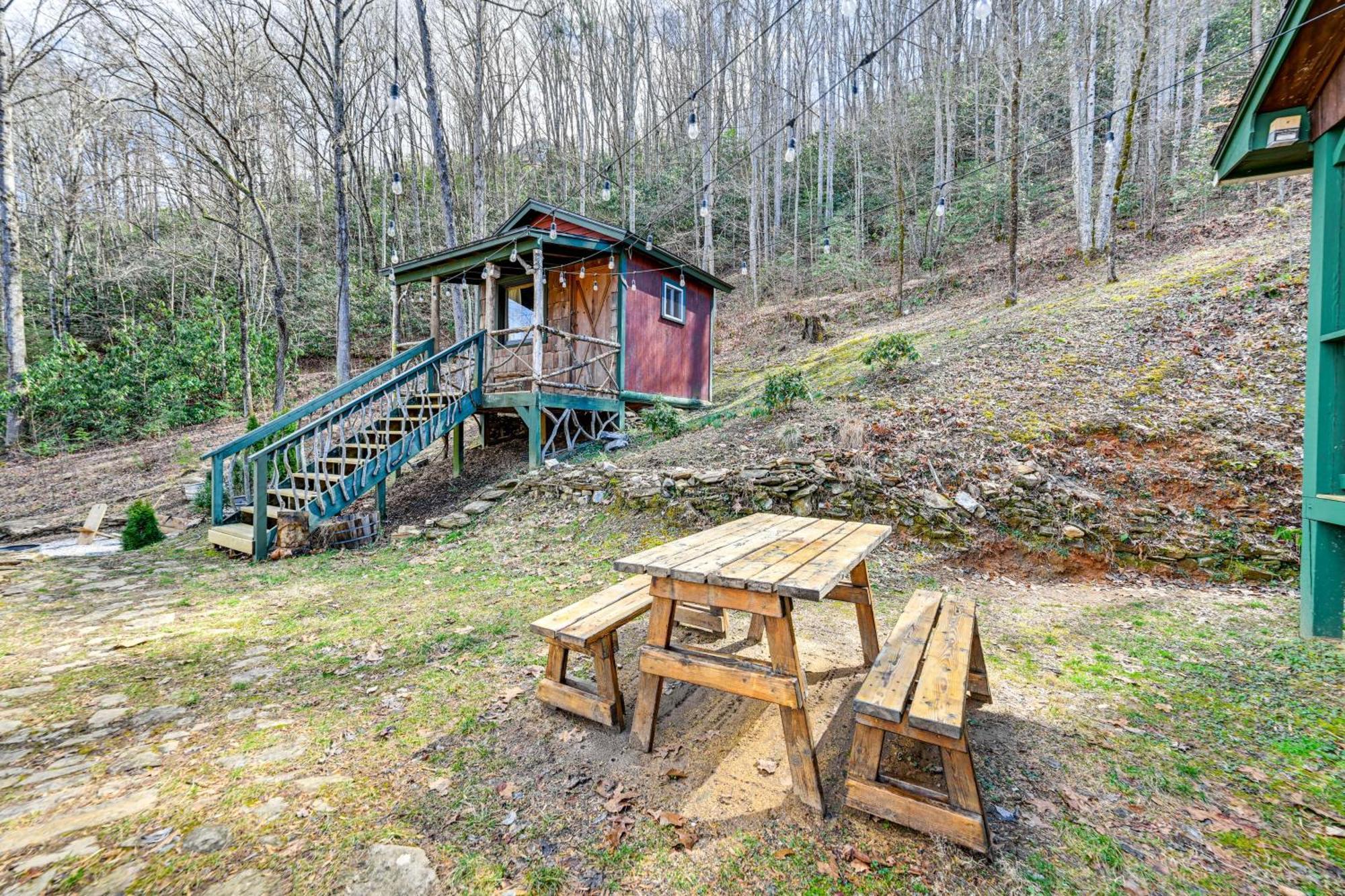Smoky Mountain Cabin With Camping Area And Fire Pit! Whittier Ngoại thất bức ảnh